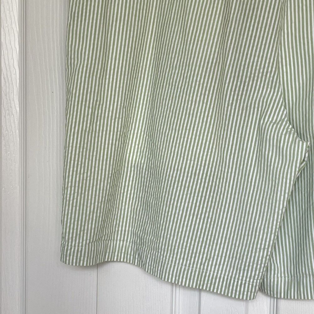 JoS A Bank Stay Cool Seersucker Shorts Green White Stripe Mens 40 - Picture 16 of 16